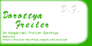 dorottya freiler business card